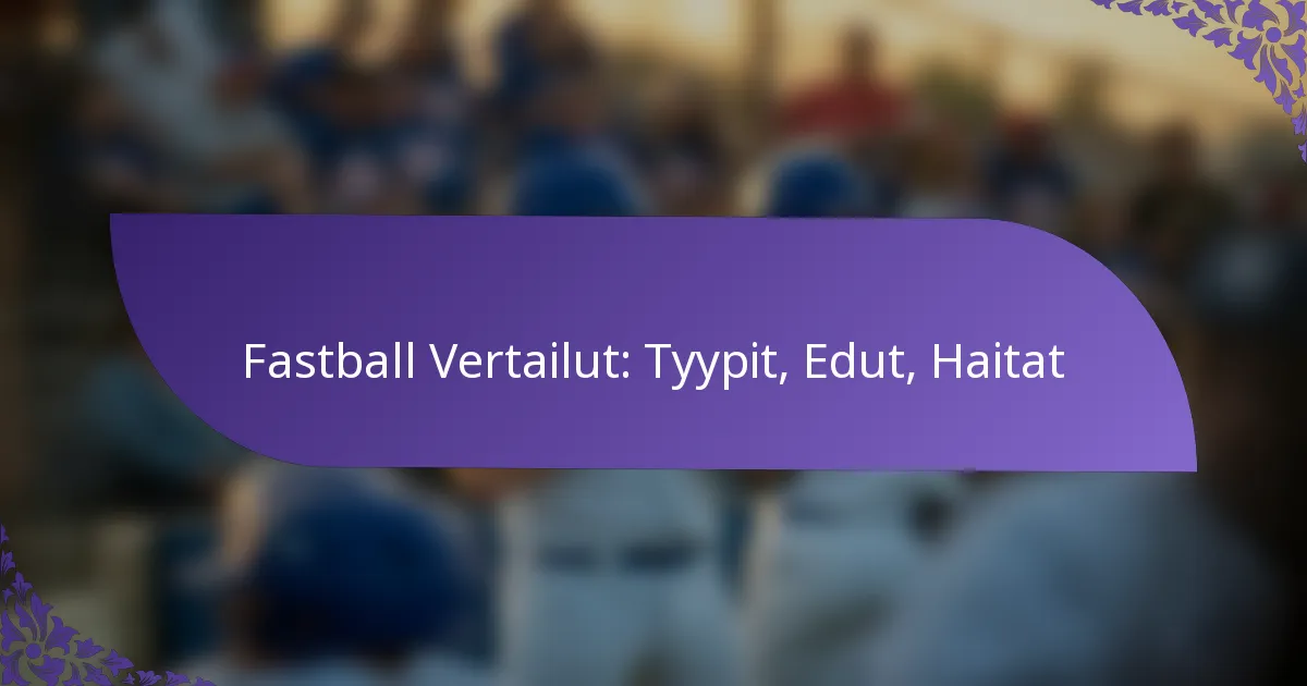 Fastball Vertailut: Tyypit, Edut, Haitat